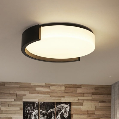 Bedroom Flush Mount Ceiling Light Simple LED Flushmount Lighting with Round Acrylic Shade