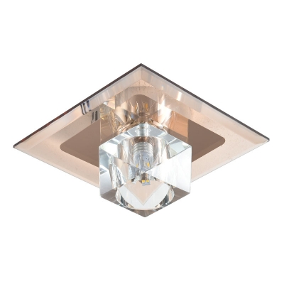 Crystal Cube Spotlight Ceiling Light Simplicity Flush Mount Led Light for Corridor