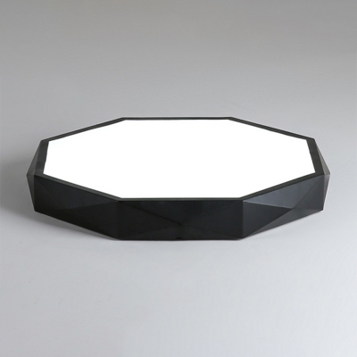 Ultra-Thin Geometric Ceiling Lighting Macaron Acrylic Bedroom LED Flush Mount Lamp