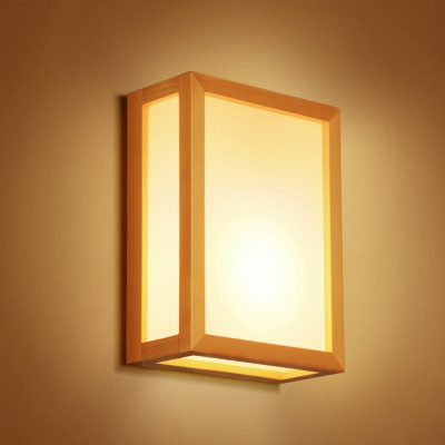 Japanese Box Flush Mount Wall Light Wooden 2 Corridor Sconce In White Beautifulhalo Com - Flush Wall Sconce Light