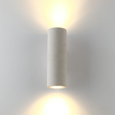 Terrazzo Tubular Spotlight Wall Sconce Minimalist 2-Light Wall Mount Lighting for Living Room