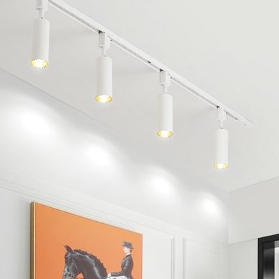 Tube Living Room Ceiling Track Lighting Metal Modernism Semi Flush Light Fixture