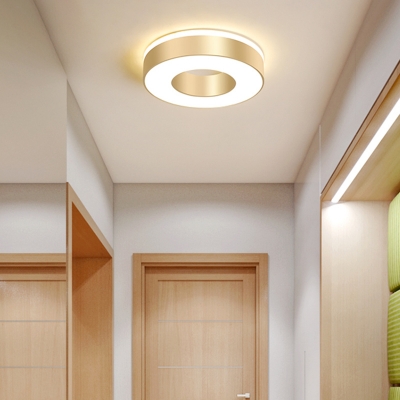 Geometric Flush Mount Lighting Minimalist Acrylic Corridor LED Flush Mount Fixture