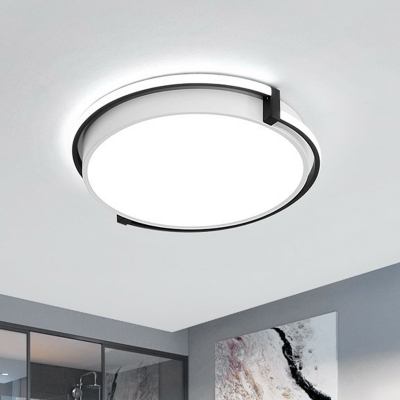 Round Aisle Ceiling Flush Light Acrylic Minimalist LED Flush-Mount Light Fixture