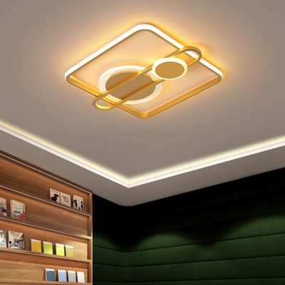 Acrylic Geometrical LED Flush Mount Modern Flushmount Ceiling Lighting for Bedroom