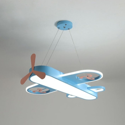 Plane Kids Bedroom LED Hanging Light Acrylic Minimalistic Chandelier Pendant Light