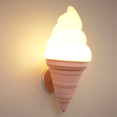 Ice Cream Wall Sconce Lighting Creative Plastic Restaurant LED Wall Mounted Light Fixture