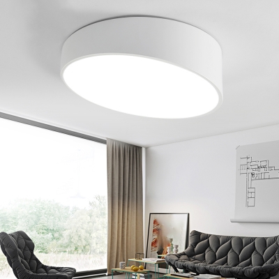 Novelty Minimalist Round Flush Mount Acrylic Living Room LED Flush Mount Ceiling Light