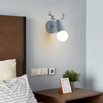 Rotatable Cone Shade Wall Lighting Nordic Metallic 1-Light Wall Sconce Light for Bedroom