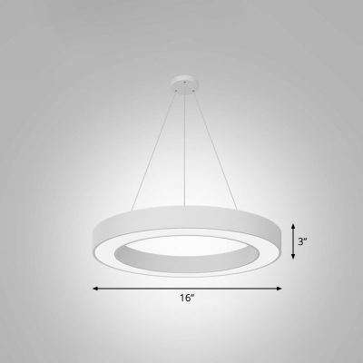 Loop Shaped Chandelier Pendant Light Minimalistic Metal LED Hanging Light Fixture