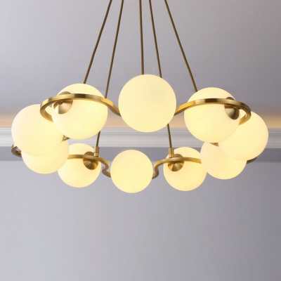 Molecular Living Room Chandelier Lighting Glass Simplicity LED Pendant Light Fixture