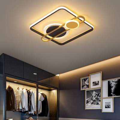 Acrylic Geometrical LED Flush Mount Modern Flushmount Ceiling Lighting for Bedroom