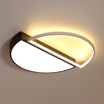 Splicing Circle Bedroom LED Flush Mount Light Metal Simplicity Flush Mount Ceiling Light