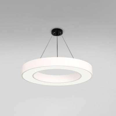 Gym LED Ceiling Chandelier Contemporary Hanging Light Kit with Circle Acrylic Shade