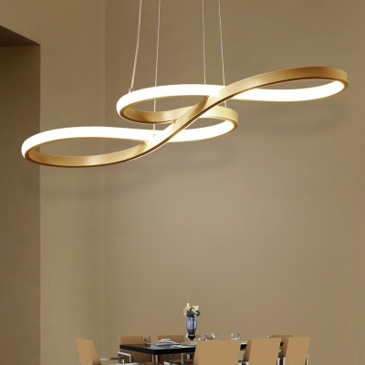 Musical Note Restaurant Pendant Lighting Metal Simplicity LED Chandelier Light Fixture