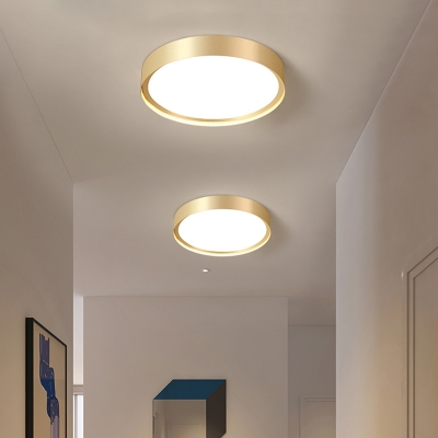Acrylic Circle LED Flush Mount Light Simplicity Flush Mount Ceiling Light for Corridor