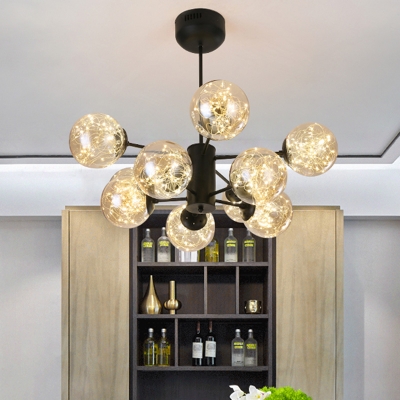 Modern Style Modo LED Ceiling Lighting Glass Living Room Chandelier Light Fixture
