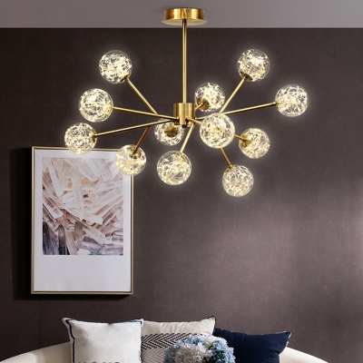 Modo Chandelier Pendant Light Contemporary Glass Living Room LED Hanging Light Fixture