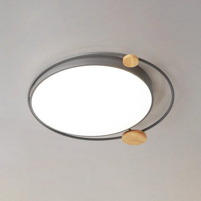 Simplicity LED Flush Ceiling Light Orbit Flushmount Lighting with Acrylic Shade for Bedroom