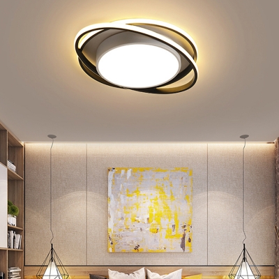 Acrylic Circle LED Flush Mount Modern Flushmount Ceiling Lighting for Living Room