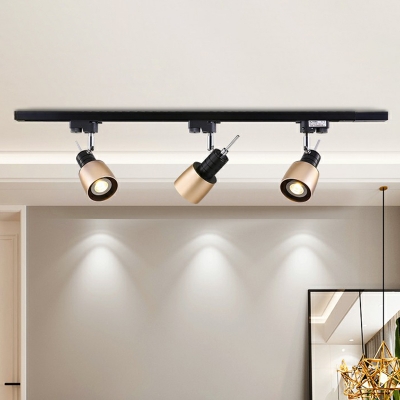 Grenade Shaped Aluminum Track Lighting Postmodern Style Semi Flush Mount Ceiling Fixture for Living Room