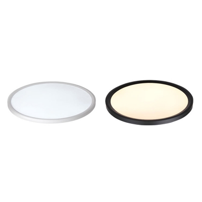 Disc Shaped Aluminum Ceiling Lamp Minimalist LED Ultrathin Flush-Mount Light Fixture