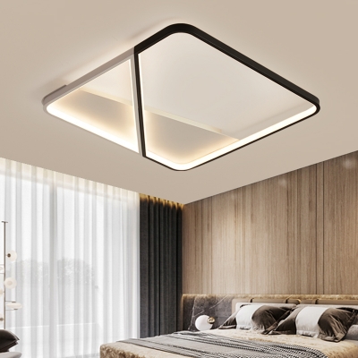 Splicing Square Flush Ceiling Light Contemporary Acrylic Bedroom LED Flush Mount Lighting Fixture
