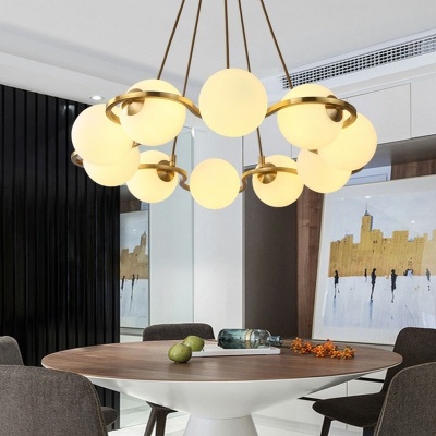 Molecular Living Room Chandelier Lighting Glass Simplicity LED Pendant Light Fixture