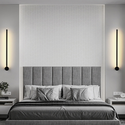 Rod Shaped Aluminum Wall Lamp Simplicity LED Wall Lighting Fixture for Living Room