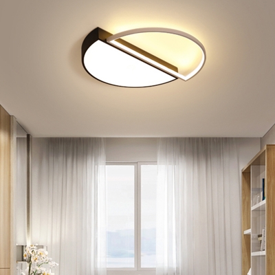 Splicing Circle Bedroom LED Flush Mount Light Metal Simplicity Flush Mount Ceiling Light