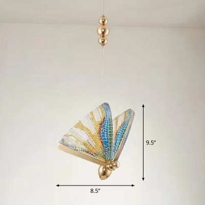 Artistic Butterfly Pendant Lighting Acrylic Living Room LED Hanging Ceiling Ligh