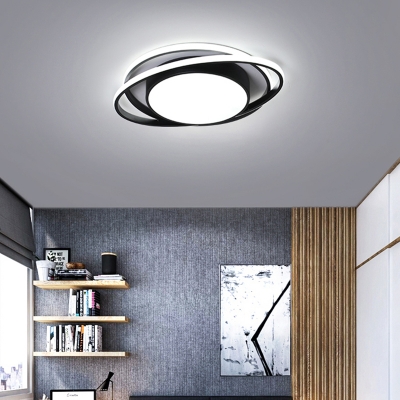 Acrylic Circle LED Flush Mount Modern Flushmount Ceiling Lighting for Living Room