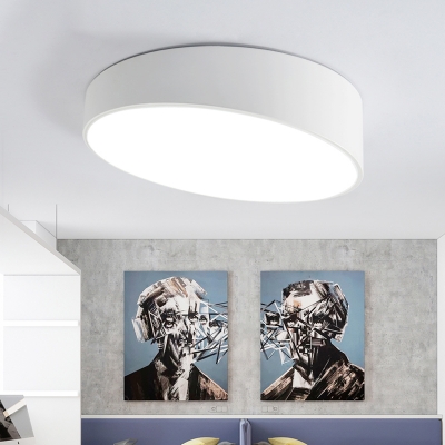Novelty Minimalist Round Flush Mount Acrylic Living Room LED Flush Mount Ceiling Light