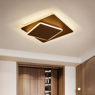 Geometrical Bedroom LED Flush Mount Light Metal Simplicity Flush Mount Ceiling Light