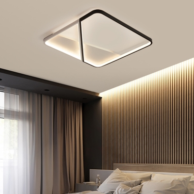 Splicing Square Flush Ceiling Light Contemporary Acrylic Bedroom LED Flush Mount Lighting Fixture