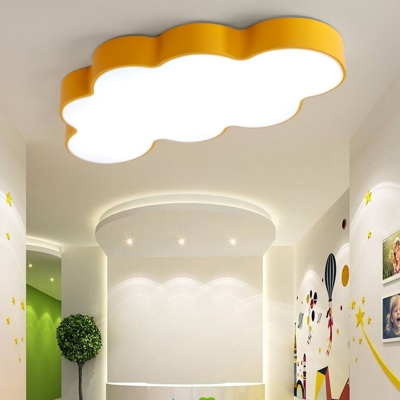 Cloud Kindergarten Flush Ceiling Light Acrylic Modern Style Ceiling Light Flush Mount