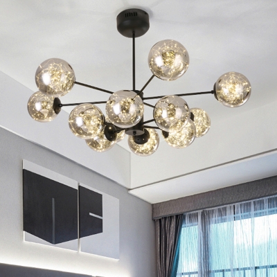 Modern Style Modo LED Ceiling Lighting Glass Living Room Chandelier Light Fixture