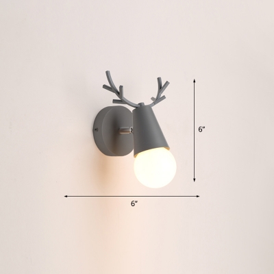 Rotatable Cone Shade Wall Lighting Nordic Metallic 1-Light Wall Sconce Light for Bedroom