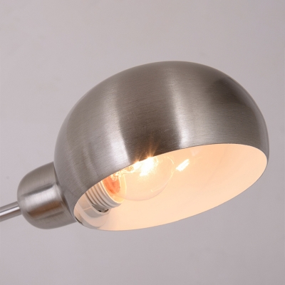 Fishing Rod Metal Standing Floor Light Modernist 3-Light Silver Finish Floor Lamp
