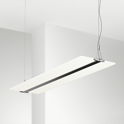 Modern Led Pendant Light Ultra-thin Linear Led Chandelier Black Frameless Guide Panel Light