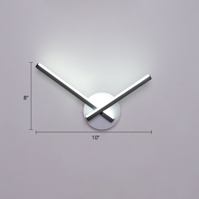 Geometric Bedside Flush Wall Sconce Acrylic Minimalist LED Wall Mounted Lighting Fixture