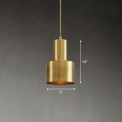 Metal Grenade Shaped Pendant Light Postmodern 1-Light Pendulum Light for Bedroom