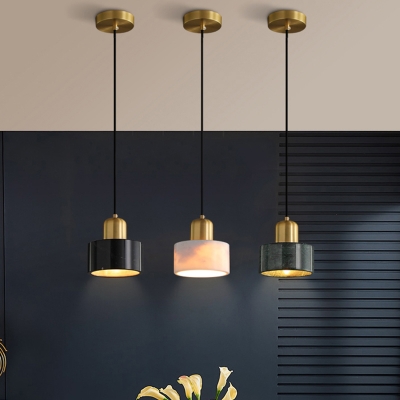 Postmodern Grenade Pendant Lighting Marble 1-Light Dining Room Hanging Ceiling Light