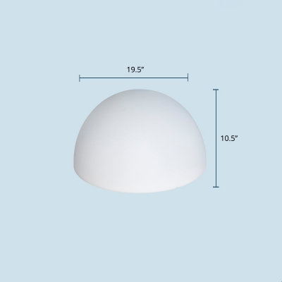 White Hemispherical Ground Lamp Modern PE USB Rechargeable LED Landscape Light for Yard