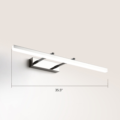 Extendable Linear Vanity Lighting Minimalist Acrylic LED Wall Mounted Light for Bathroom