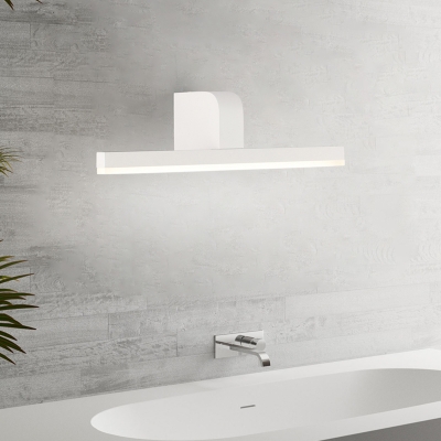 Linear LED Wall Vanity Light Nordic Metal Bathroom Wall Lighting with Acrylic Shade