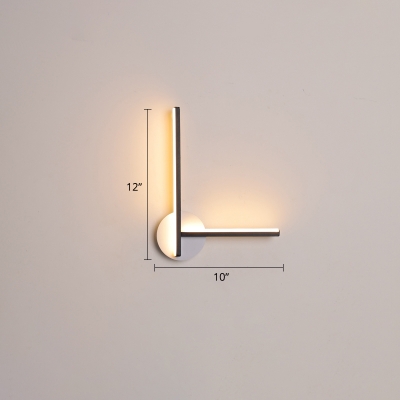Geometric Bedside Flush Wall Sconce Acrylic Minimalist LED Wall Mounted Lighting Fixture