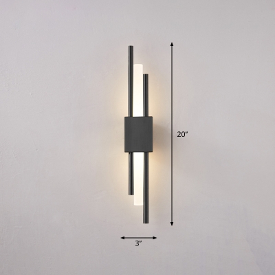 Acrylic Sticks Sconce Lighting Minimalist LED Wall Mount Light Fixture for Corridor