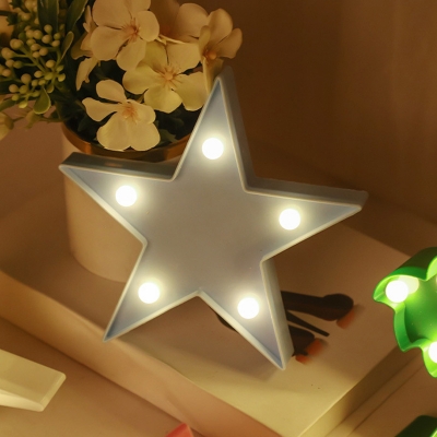 Cartoon Mini LED Night Light Plastic Bedroom Battery Festive Table Light for Decoration