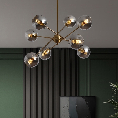 Molecular Dining Room Chandelier Lamp Glass Postmodernism Pendant Lighting Fixture